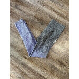 Gymshark Adapt Ombre Seamless Leggings Purple Grey Small Gym Workout